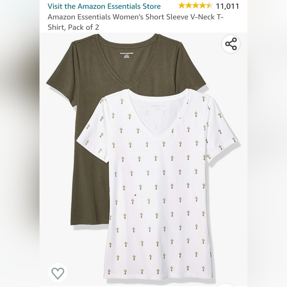 Amazon Essentials Set of 2 T-Shirts